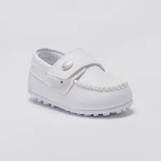 Mocassim Infantil Menino Babê Batizado Festa Sapato Branco Confortável Leve 37127 Pequito