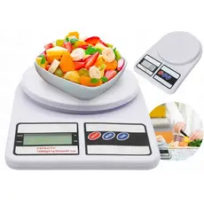 Balança Digital de Cozinha Confeitaria Até 10 kg Escala 1 grama Culinário