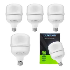 Kit 5 Lâmpadas Led 30w Bulbo 6500k Branco Frio 110v/220v