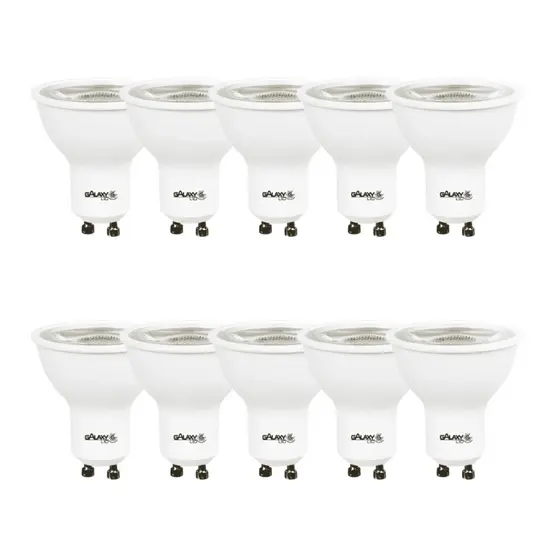 Kit 10 Lâmpada Led Dicroica MR16 4,8w Gu10 2700K 4000K 6500K