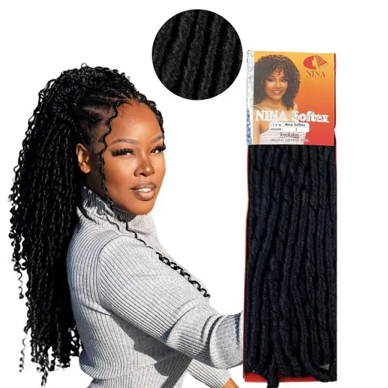Cabelo Cacheado Nina Softex 100g Fibra Japonesa Qualidade Premium Macio E Volumoso