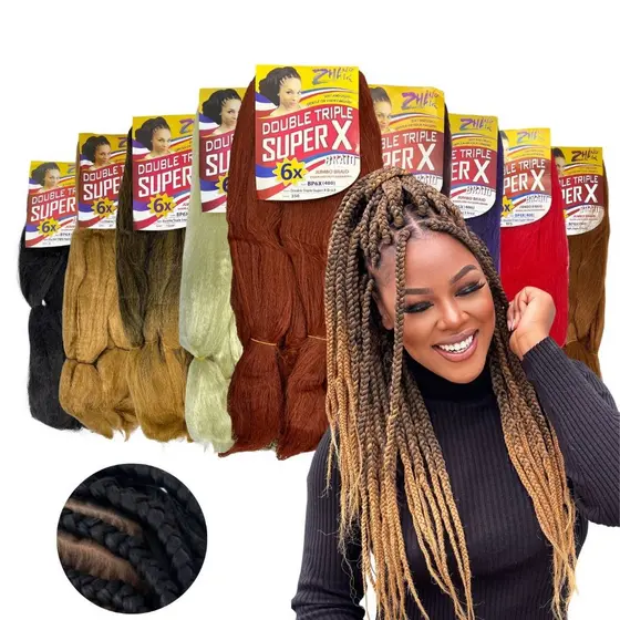 Cabelo Super X Jumbo Jumbão Tranças Box Original De Fabrica pacotão com 400 gramas