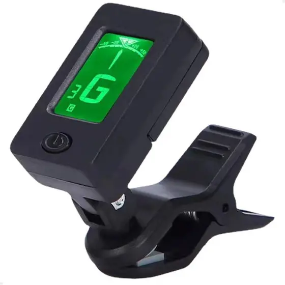 Afinador Digital Cromático Clip 360° para Violão Violino Guitarra Baixo Ukulele Cavaco