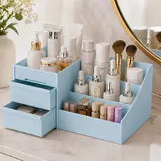 Organizador de Mesa Multiuso com Gaveta Lorben Porta Treco para Escritório Caneta Cosméticos