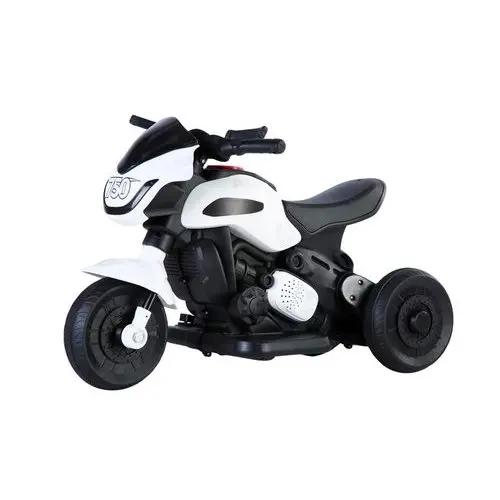 Moto Eletrica Infantil 6V Recarregavel Diversao Seguranca Autonomia Branca