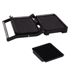 Grill Sanduicheira Eletrica Inox 1000W Compacta Rápida Eficiente 127V