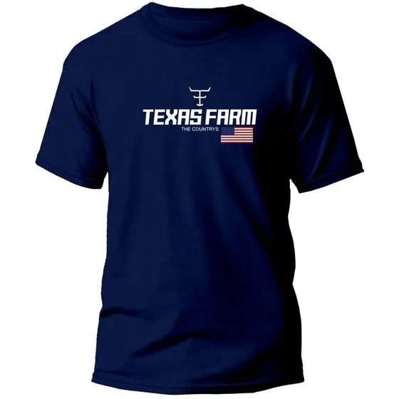 Camisa Camiseta Rodeio Country Masculino 100% Algodão Texas Farm Estados Unidos