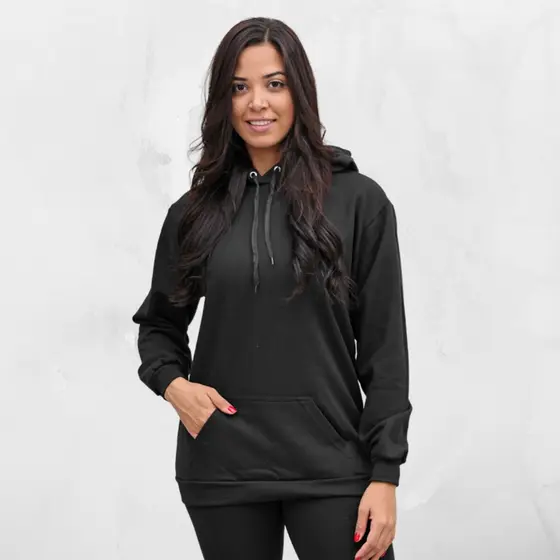 Blusa Moletom Canguru Agasalho Frio Feminino Algodão Casaco Inverno Estiloso