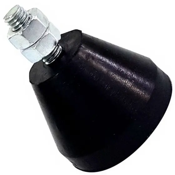 05 Peças Amortecedor Pé Nivelador Sapata De Borracha Parafuso M8x22mm