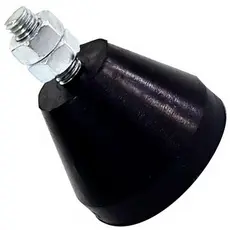 05 Peças Amortecedor Pé Nivelador Sapata De Borracha Parafuso M8x22mm
