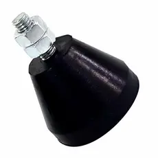 2 Peças Amortecedor Pé Nivelador Sapata De Borracha Parafuso M8x22mm.