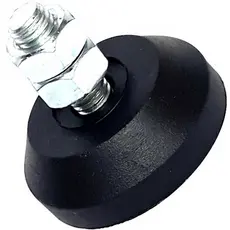 12 Peças Pé Nivelador De Pvc Ø 40 Rosca M8x28 Com 2 Porca Cada