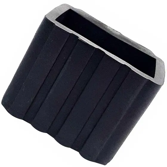 4 Ponteira Sapata Tampa Externa 50x30 Pvc Para Aparelho Fitness
