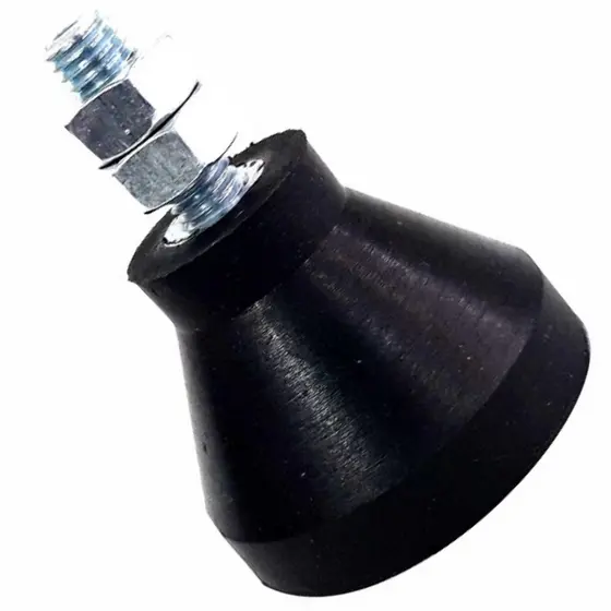04 Peças Amortecedor Pé Nivelador Sapata Borracha Carga 400 Quilos