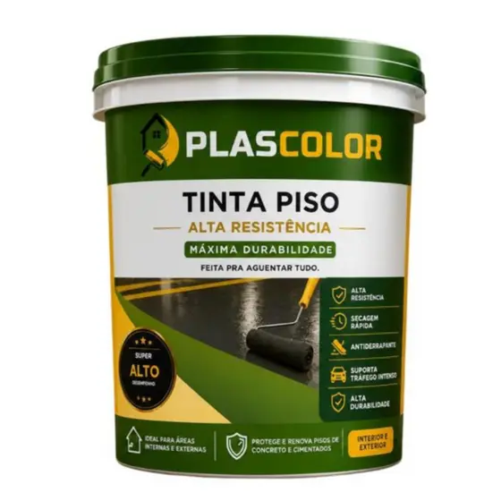 Tinta Para Pisos  Premium Alta Resistência 18lts - Plascolor