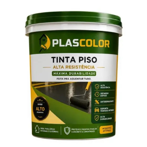 Tinta Para Pisos Alta Resistência Premium 3,6lts - Plascolor