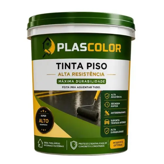 Tinta Para Piso Alta Resistência Premium 18 Litros - Plascolor