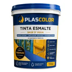 Tinta Esmalte Base D'Àgua Metais E Madeiras Fosco 3,6Lts - Plascolor