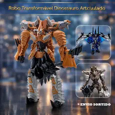 Boneco Robo Tiranossauro Rex Transformacao Super Charge Poderoso Brinquedo Infantil Sortido