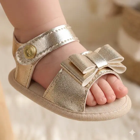 Sandalia Bebe Menina Laço Infantil
