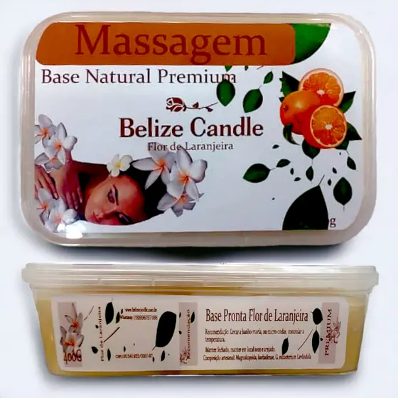 Base Pronta para Vela de Massagem Terapêutica