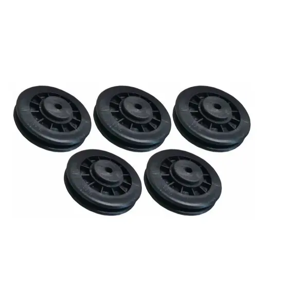 Kit 5 Roldanas Academia Com Rolamento Máquina Musculação Fitness para cabo de aço