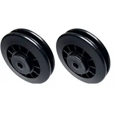 Kit 02 Roldanas PP 100mm completa bucha rolamento R 6202 para aparelho academia