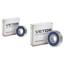 Kit rolamentos alternador e motor 6202 e 6303 VETOR 2RS C3