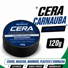 Cera De Carnaúba MultiUso 120g Renove - Couro Madeira Plástico E Borracha