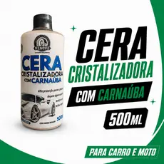 Cera Líquida Carnaúba – Tira Riscos, Realça Brilho e Repele Água para Carros