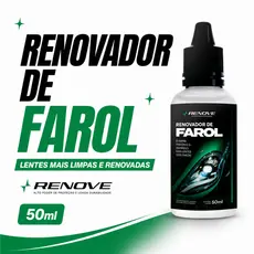 Renovador De Farol Renove + Estopa 50ml - Remove Amarelado e Fosco