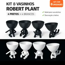 Robert Plant Kit 8 de Vasinhos Mini 7cm Vazios para Cactos e Suculentas ALTA QUALIDADE