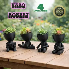 Robert Plant Kit 4 Mini Vasinhos 7cm para Cactos e Suculentas QUALIDADE PREMIUM