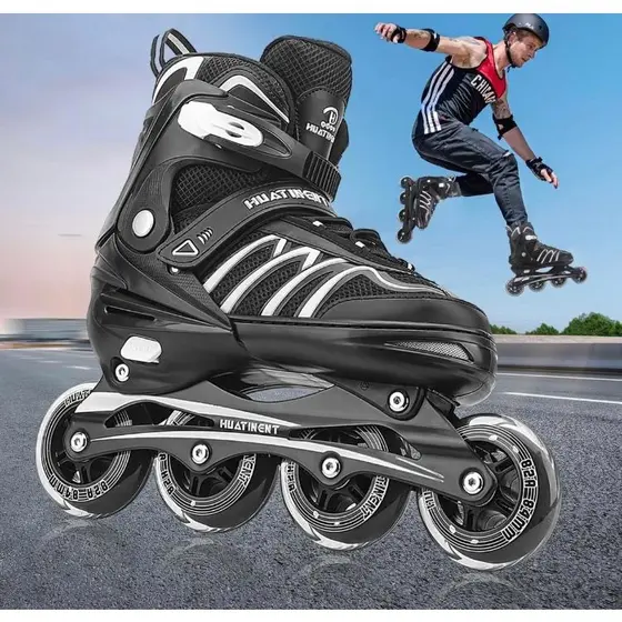 Patins rodas 4 Roller Semi Profissional - 125 Kg Adulto COM FREIO