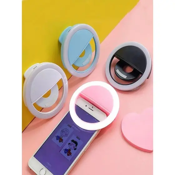 Clipe Anel Luz Pra Selfie Ring Light Flash Celular Universal