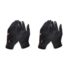KIT 02UN Luvas Térmicas Unissex Touch Screen Compatível com Tela Sensível ao Toque / Para Ciclismo