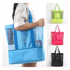 Bolsa Com Compartimento Térmico Para Piquenique Piscina E Praia Modelo Play & Joy