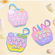 Mini Console de Jogos POP IT/Chave de Jogo/Console de Jogos de Quebra-Cabeça Infantil Apertar Game