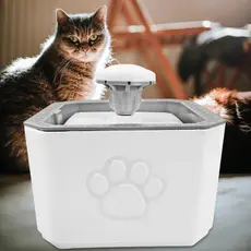 Bebedouro Fonte Automática Pets 2,5 Litros Filtro De Tripla Ação 3 Modos De Saída De Água
