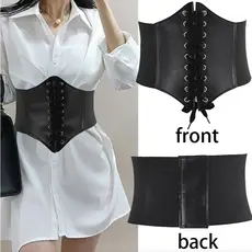 Corset Feminino Faixa Larga Elástica Ajuste Confortável Para Cintura Gótico Fashion