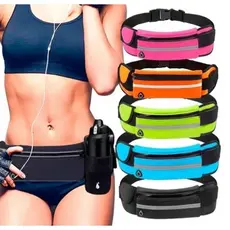 Pochete Esportiva Fitness Ajustável Saída Para Fone Academia Caminhada