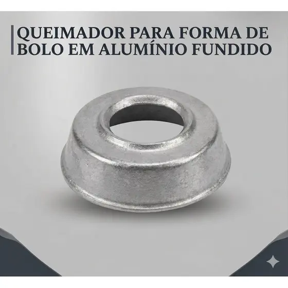 Queimador Aluminio Fundido Para Forma de Bolo