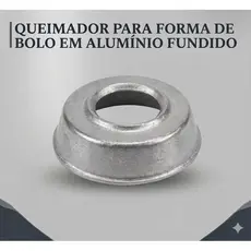 Queimador Aluminio Fundido Para Forma de Bolo