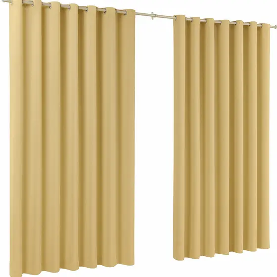 Cortina Microfibra 2m x 1,70m com Ilhós Decoração para Quarto e Sala