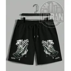 Bermuda Short Masculino Urbans Dinheiro e Fé Skate Da Moda Lançamento
