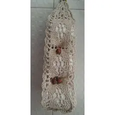 Porta Papel higiênico de crochê, guarda papel, deixando seu banheiro mais elegante e organizado.