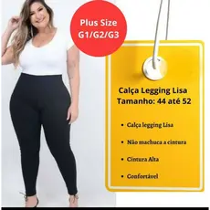 Calça Legging, Plus Size super confortável para o seu dia, suflex  Lisa,P M G GG G1 G2 G3(NÃO É TRANSPARENTE)