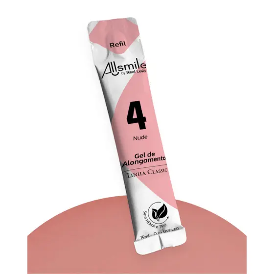 Sachê Refil Gel de Modelagem 15ml - Linha Classic - Allsmile by Real Love
