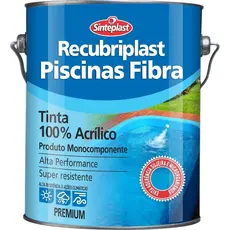Tinta Acrilica Para Piscina De Fibra Impermeável 3,6lts Recubriplast