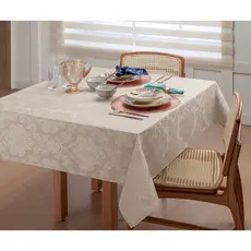 Toalha De Mesa Retangular Jacquard